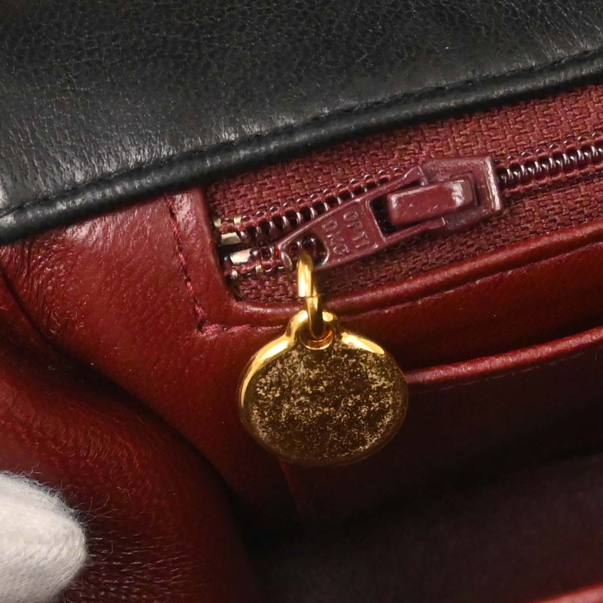 Chanel 1991-1994 Black Lambskin Single Flap Shoulder Bag