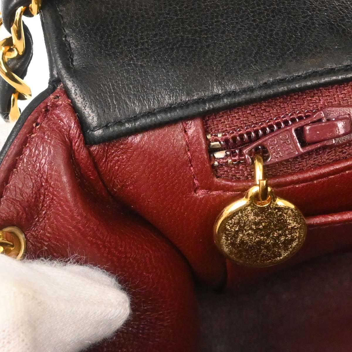 Chanel 1991-1994 Black Lambskin Single Flap Shoulder Bag