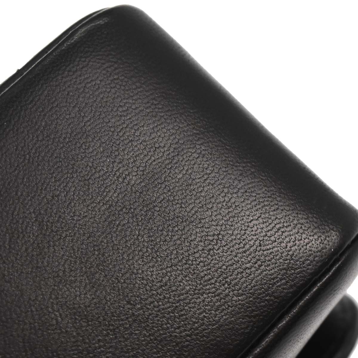 Chanel Black Lambskin Straight Flap Shoulder Bag