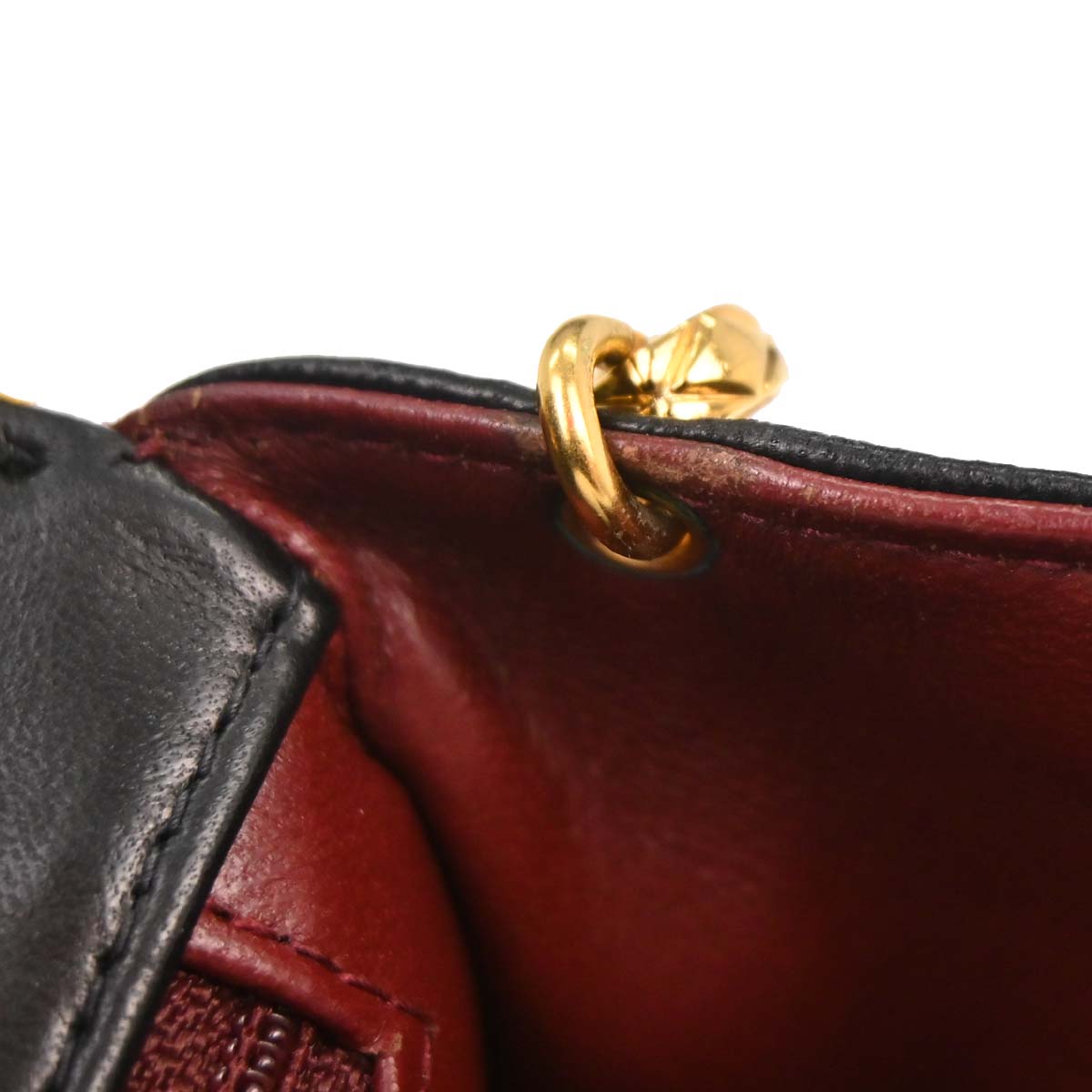 Chanel Black Lambskin Straight Flap Shoulder Bag