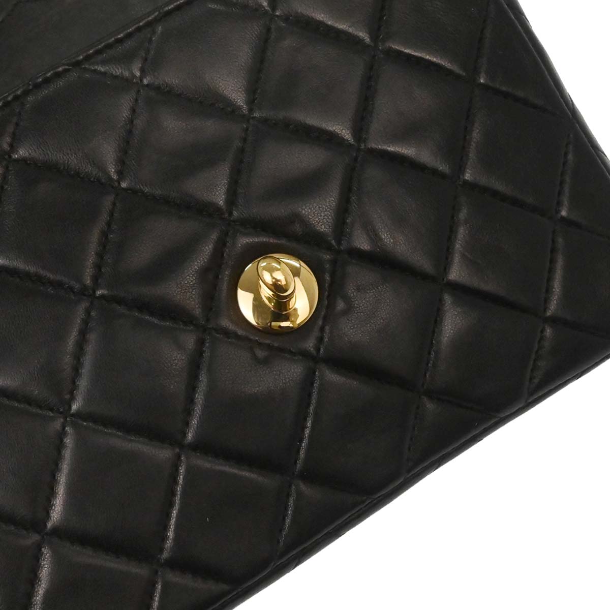 Chanel 2002-2003 Black Lambskin Mini Classic Square Flap Shoulder Bag 17