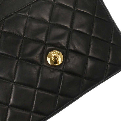 Chanel 2002-2003 Black Lambskin Mini Classic Square Flap Shoulder Bag 17
