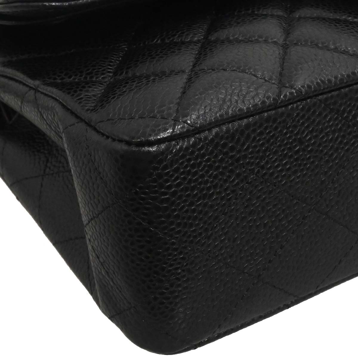 Chanel Black Caviar Medium Classic Double Flap Shoulder Bag