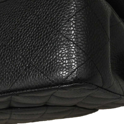 Chanel Black Caviar Medium Classic Double Flap Shoulder Bag