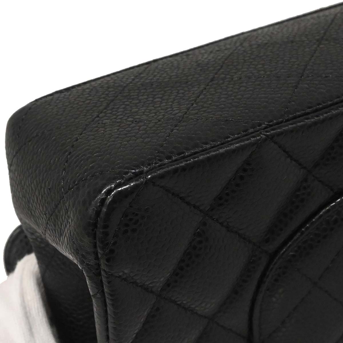 Chanel Black Caviar Medium Classic Double Flap Shoulder Bag