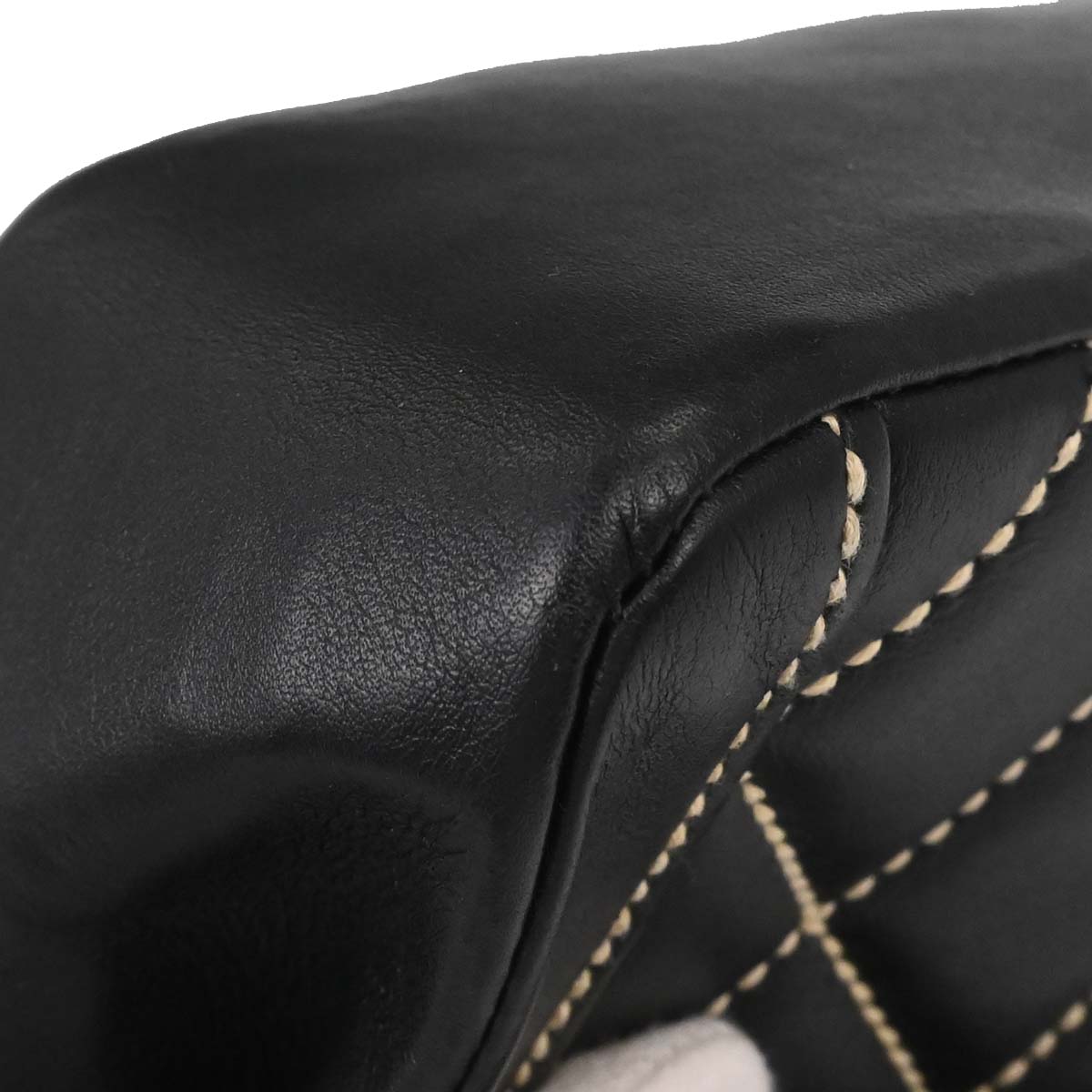 Chanel 2005-2006 Black Calfskin Wild Stitch Handbag