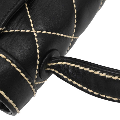 Chanel 2005-2006 Black Calfskin Wild Stitch Handbag
