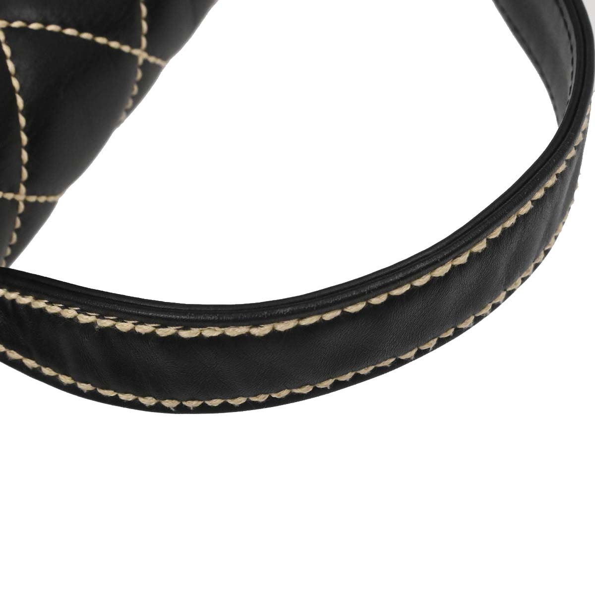 Chanel 2005-2006 Black Calfskin Wild Stitch Handbag