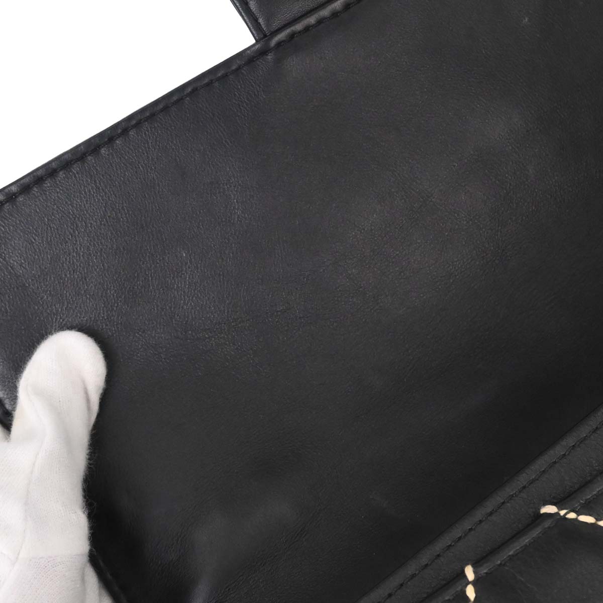 Chanel 2005-2006 Black Calfskin Wild Stitch Handbag