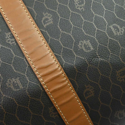 Christian Dior Black Brown Honeycomb Duffle Handbag