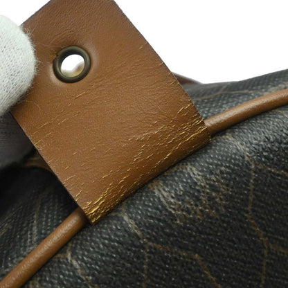 Christian Dior Black Brown Honeycomb Duffle Handbag