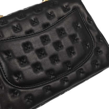 Chanel 2017 Black Lambskin Top Handle 2way Shoulder Handbag