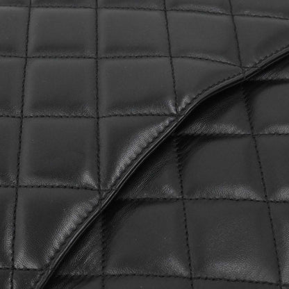 Chanel 2014 Black Lambskin Top Handle 2way Shoulder Handbag