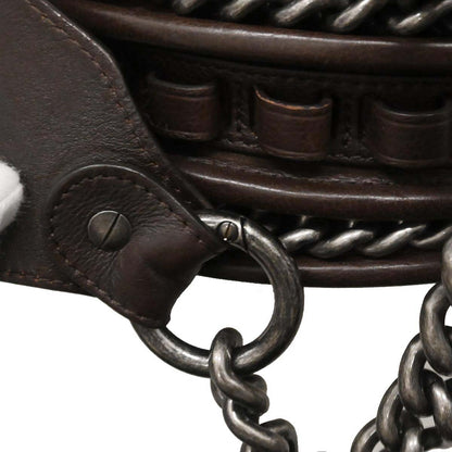 Chanel Brown Calfskin Pony Hair Paris-Dallas Saddle Shoulder Bag