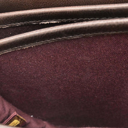 Chanel Brown Calfskin Pony Hair Paris-Dallas Saddle Shoulder Bag