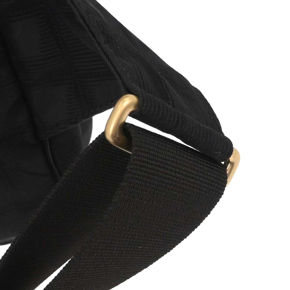 Chanel 2005-2006 Black Jacquard Nylon Travel Line Waist Bum Bag