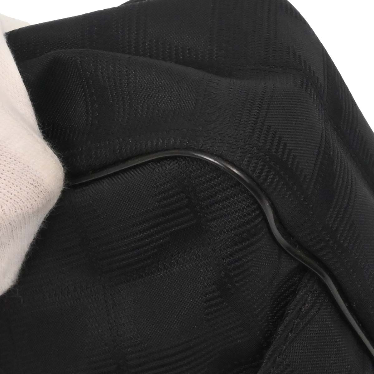 Chanel 2005-2006 Black Jacquard Nylon Travel Line Waist Bum Bag