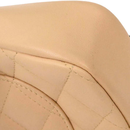 Chanel Beige Black Calfskin Cambon Ligne Handbag