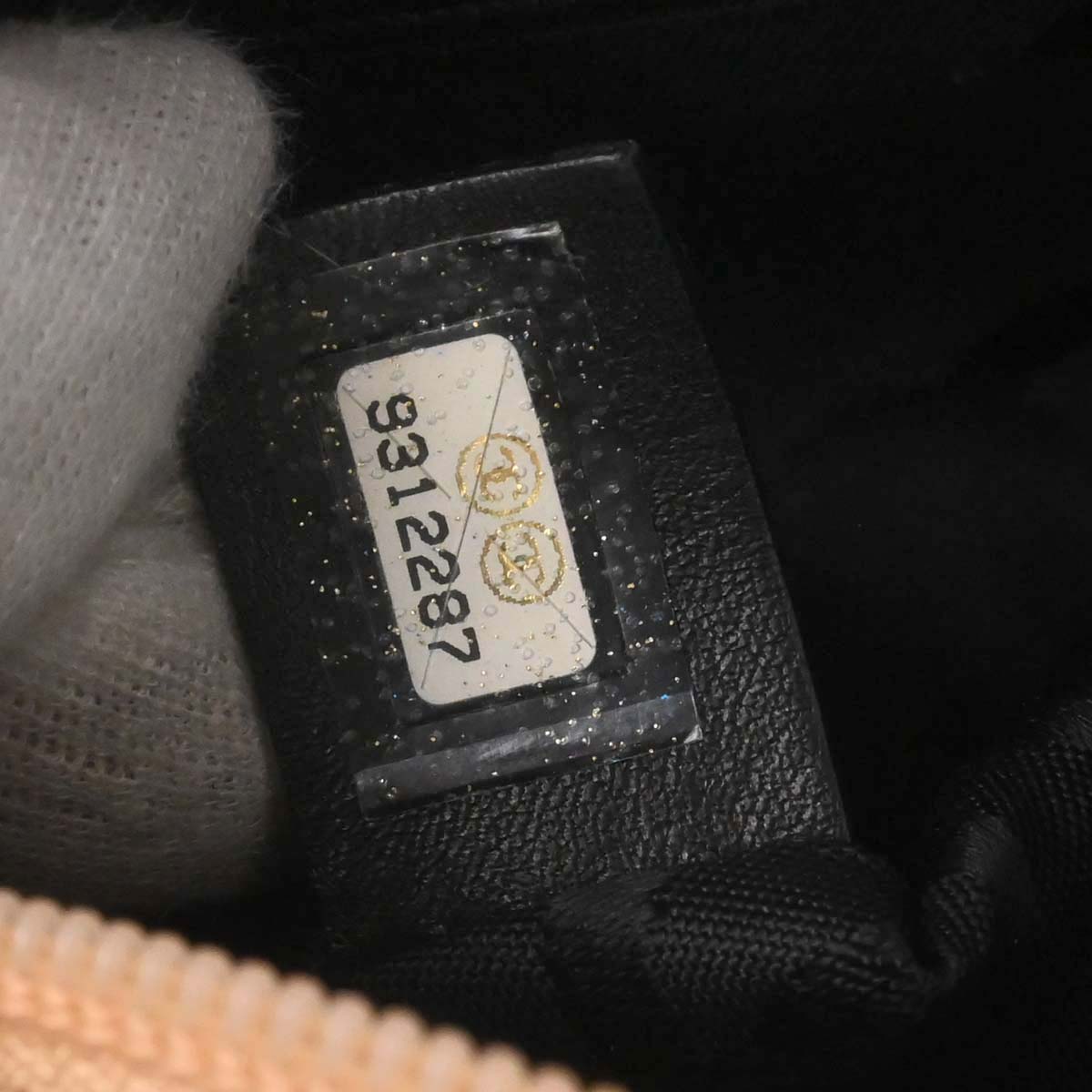 Chanel Beige Black Calfskin Cambon Ligne Handbag