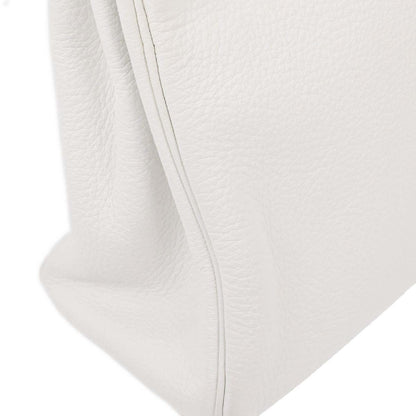 Hermes White Taurillon Clemence Kelly 32 Retourne 2way Shoulder Handbag