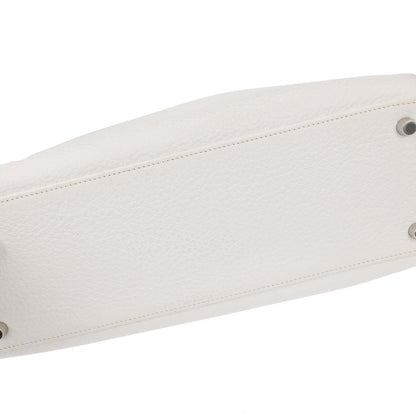 Hermes White Taurillon Clemence Kelly 32 Retourne 2way Shoulder Handbag