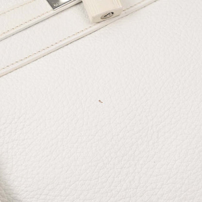 Hermes White Taurillon Clemence Kelly 32 Retourne 2way Shoulder Handbag