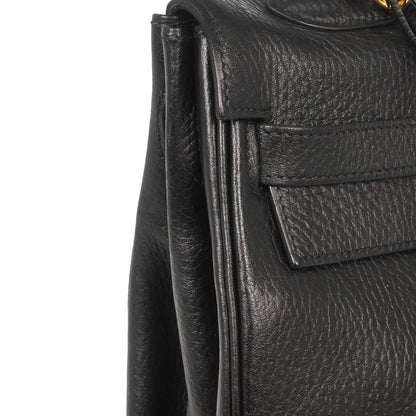 Hermes Black Ardennes Kelly 35 Retourne 2way Shoulder Handbag