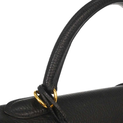Hermes Black Ardennes Kelly 35 Retourne 2way Shoulder Handbag