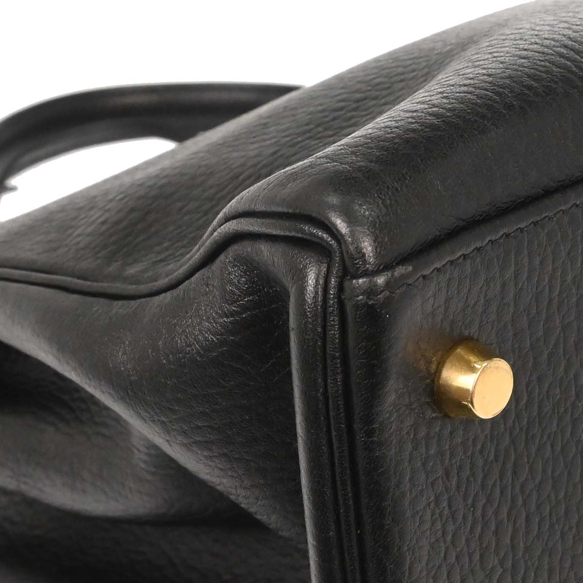 Hermes Black Ardennes Kelly 35 Retourne 2way Shoulder Handbag