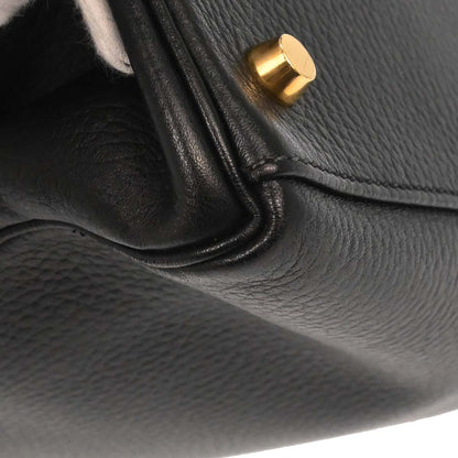 Hermes Black Ardennes Kelly 35 Retourne 2way Shoulder Handbag