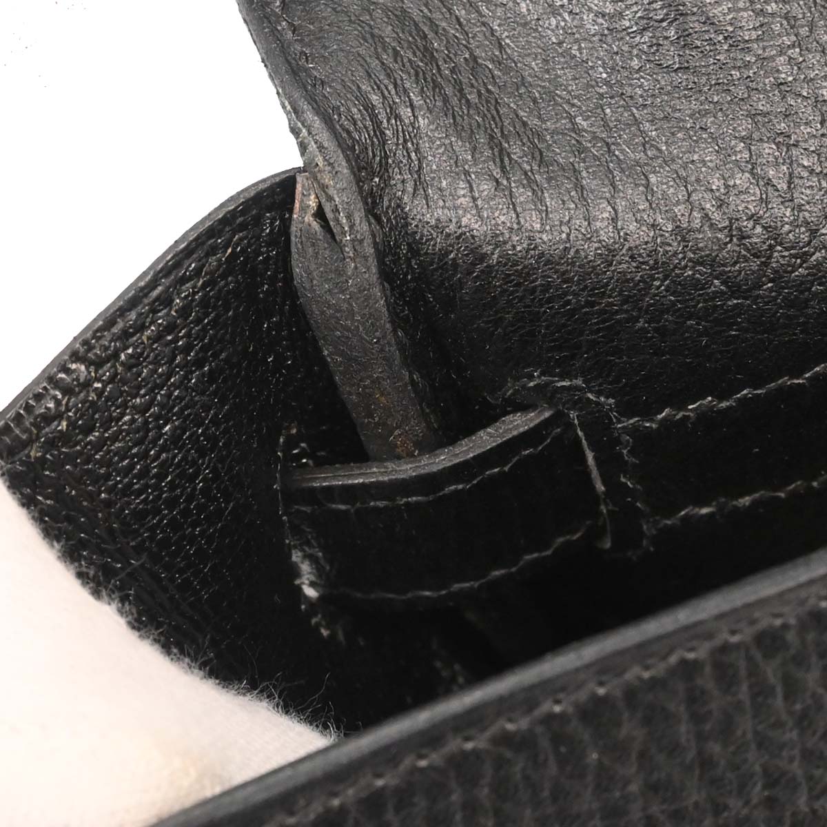 Hermes Black Ardennes Kelly 35 Retourne 2way Shoulder Handbag