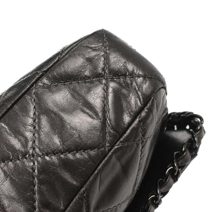 Chanel Gray Calfskin Chain Me Shoulder Bag
