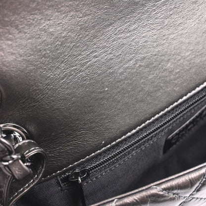 Chanel Gray Calfskin Chain Me Shoulder Bag