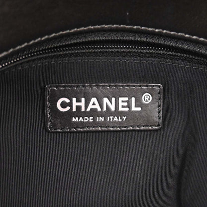 Chanel Gray Calfskin Chain Me Shoulder Bag
