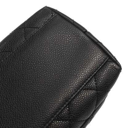 Chanel Black Caviar Skin Top Handle Handbag