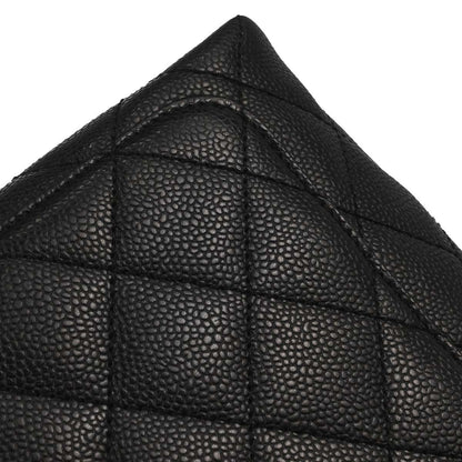 Chanel Black Caviar Skin Top Handle Handbag