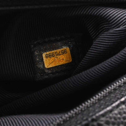 Chanel Black Caviar Skin Top Handle Handbag