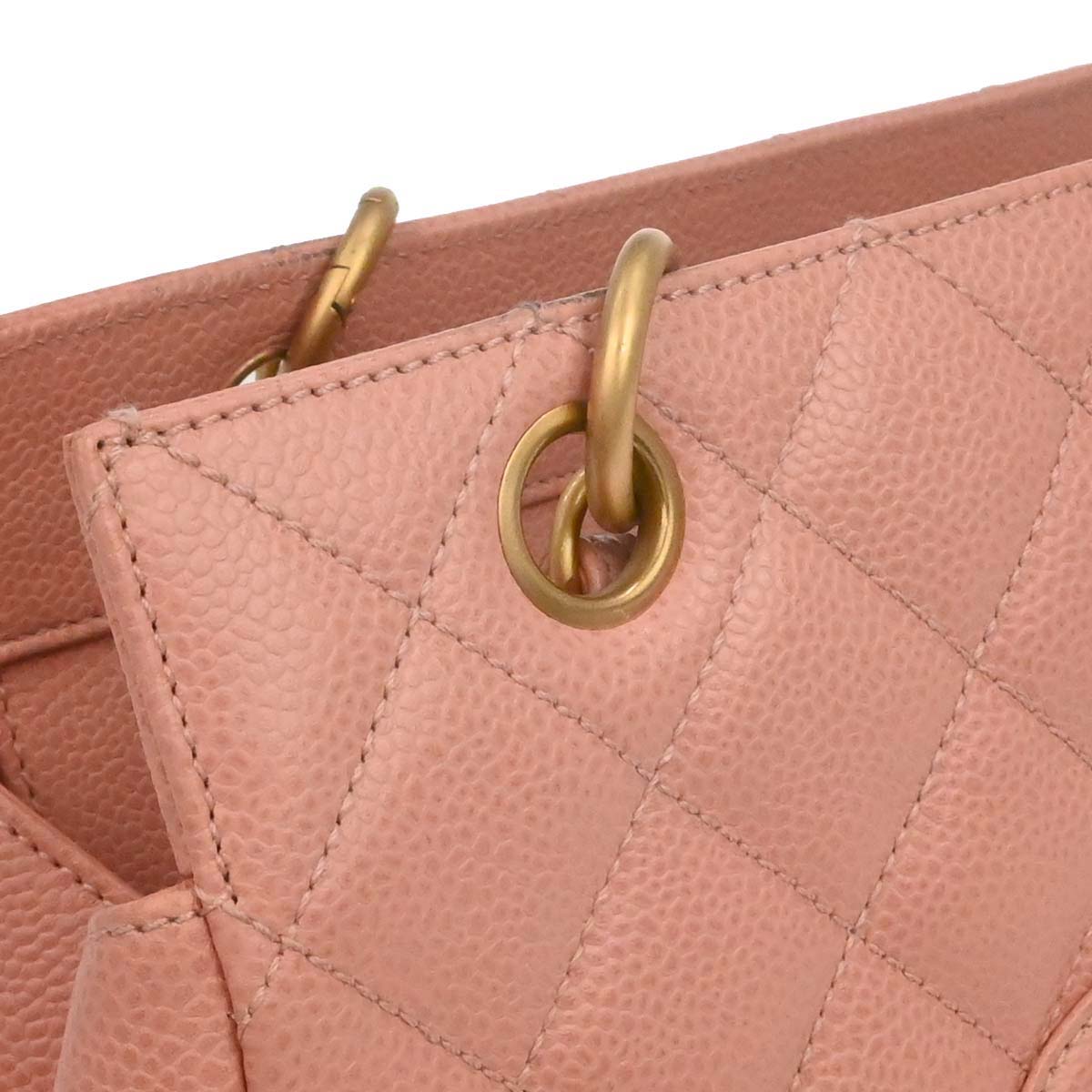 Chanel 2000-2002 Pink Caviar Skin Tote Chain Handbag