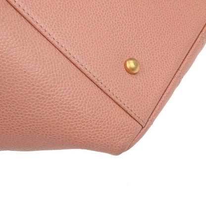 Chanel 2000-2002 Pink Caviar Skin Tote Chain Handbag
