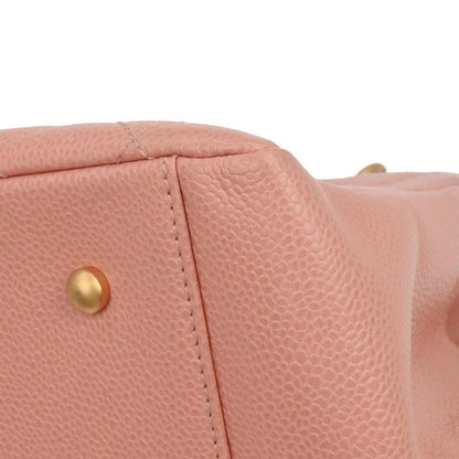 Chanel 2000-2002 Pink Caviar Skin Tote Chain Handbag