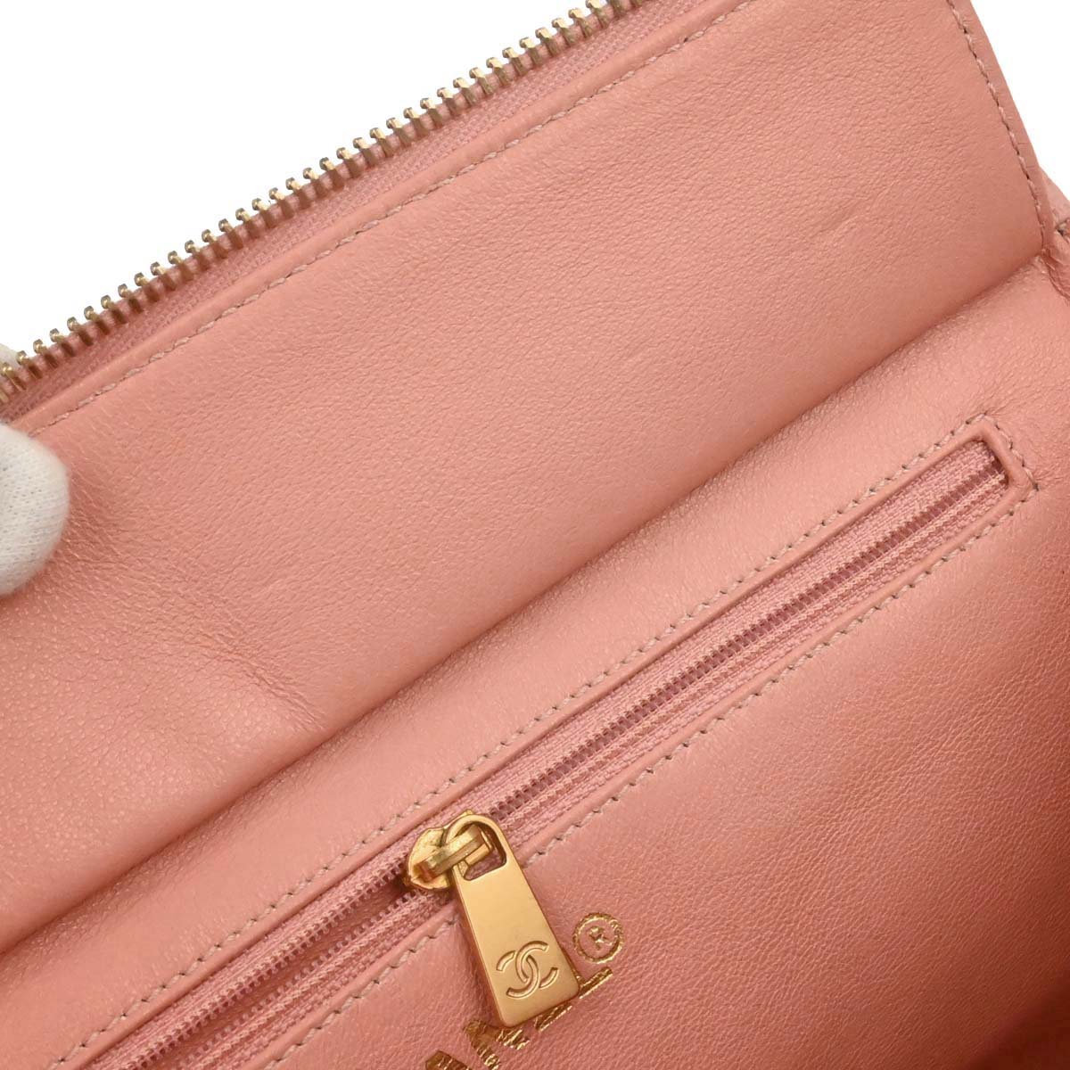 Chanel 2000-2002 Pink Caviar Skin Tote Chain Handbag