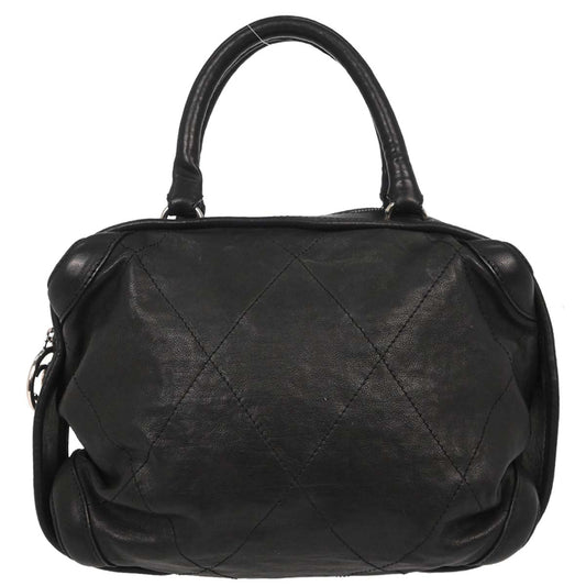 Chanel 2005-2006 Black Calfskin Wild Stitch Handbag