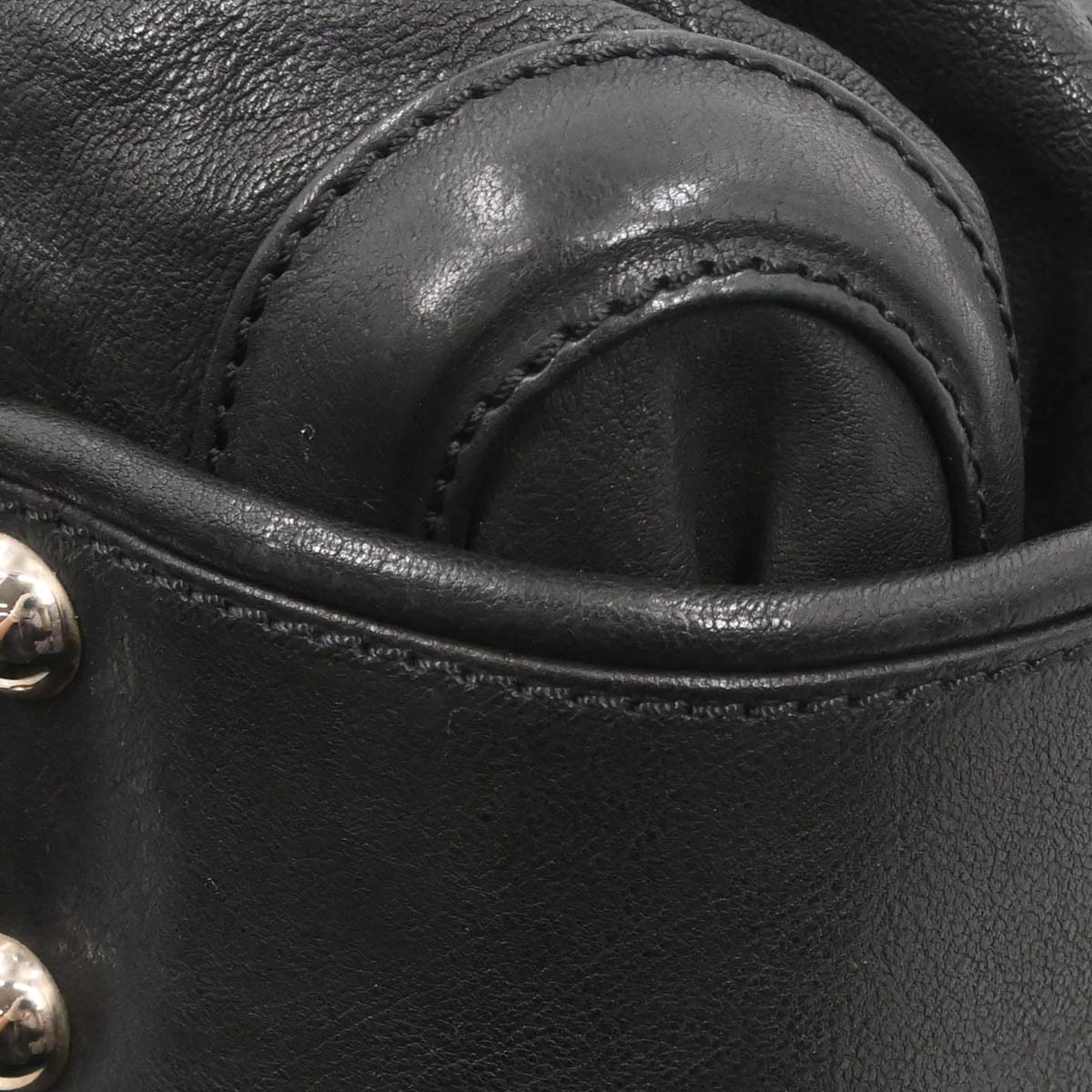 Chanel 2005-2006 Black Calfskin Wild Stitch Handbag