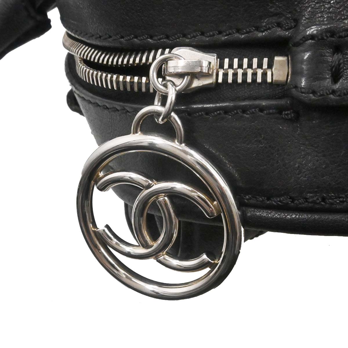 Chanel 2005-2006 Black Calfskin Wild Stitch Handbag