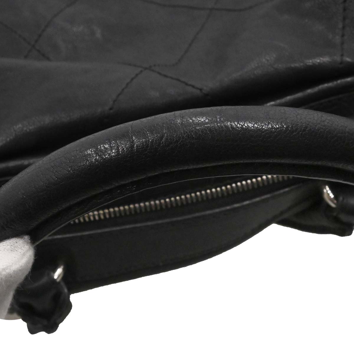 Chanel 2005-2006 Black Calfskin Wild Stitch Handbag