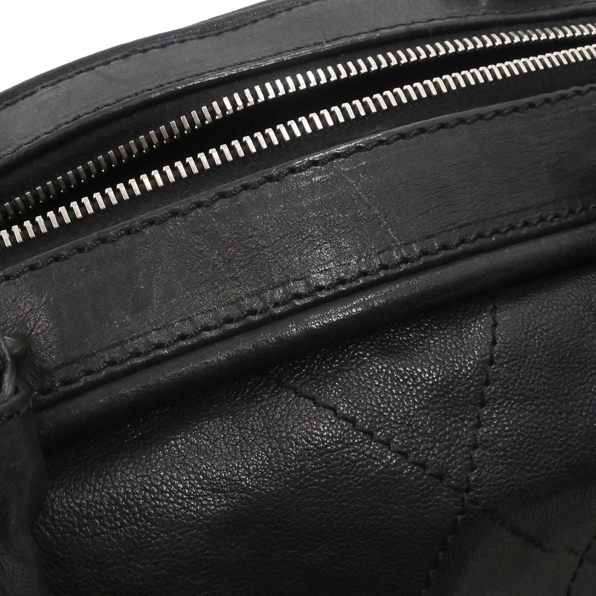 Chanel 2005-2006 Black Calfskin Wild Stitch Handbag