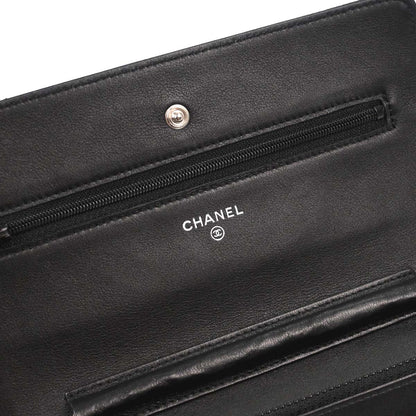 Chanel Black Caviar Timeless WOC Wallet on Chain Shoulder Bag