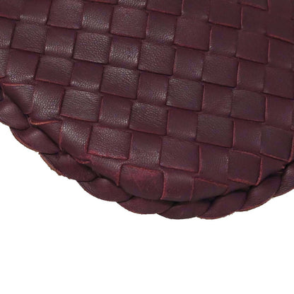 Bottega Veneta Purple Lambskin Intrecciato Hobo Handbag