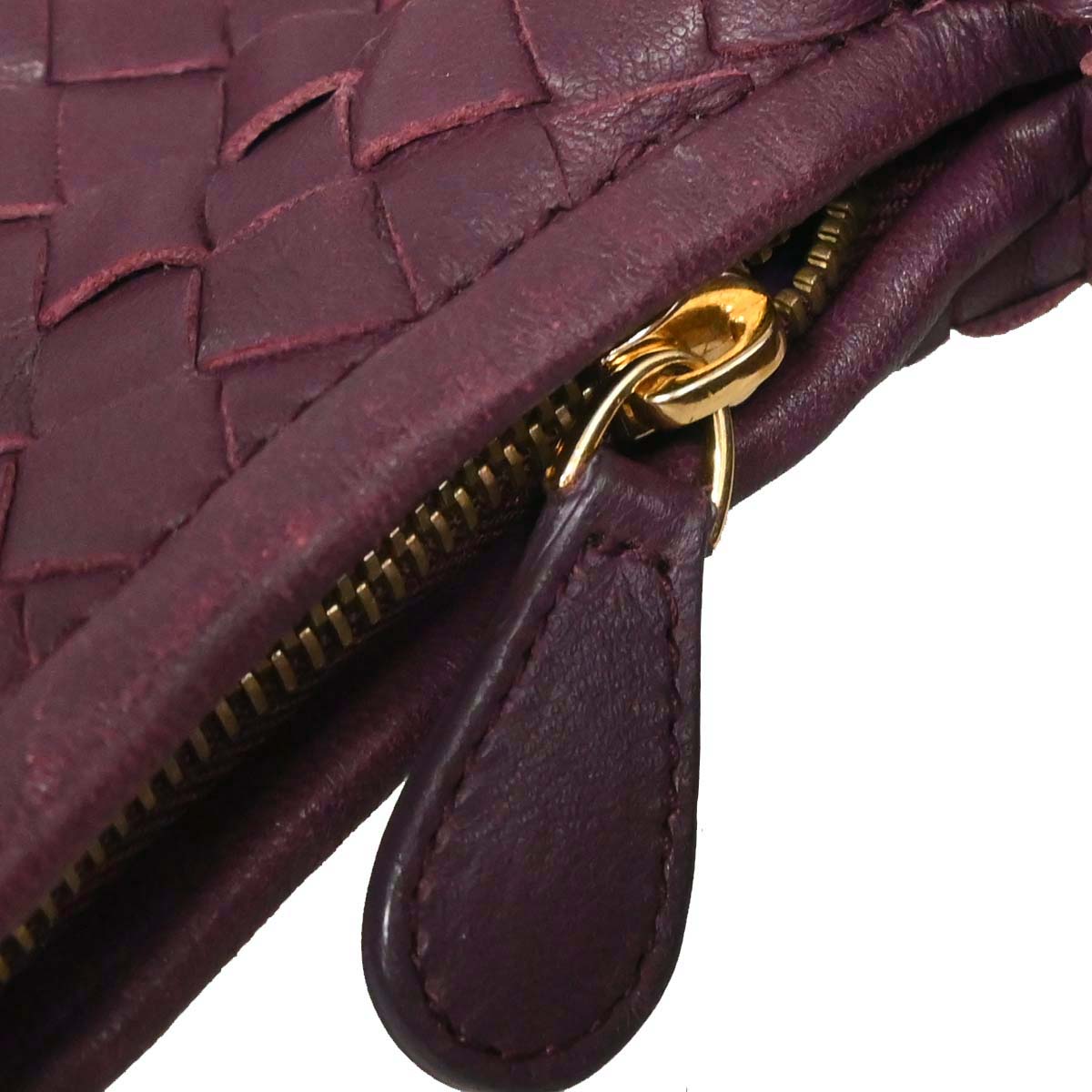 Bottega Veneta Purple Lambskin Intrecciato Hobo Handbag