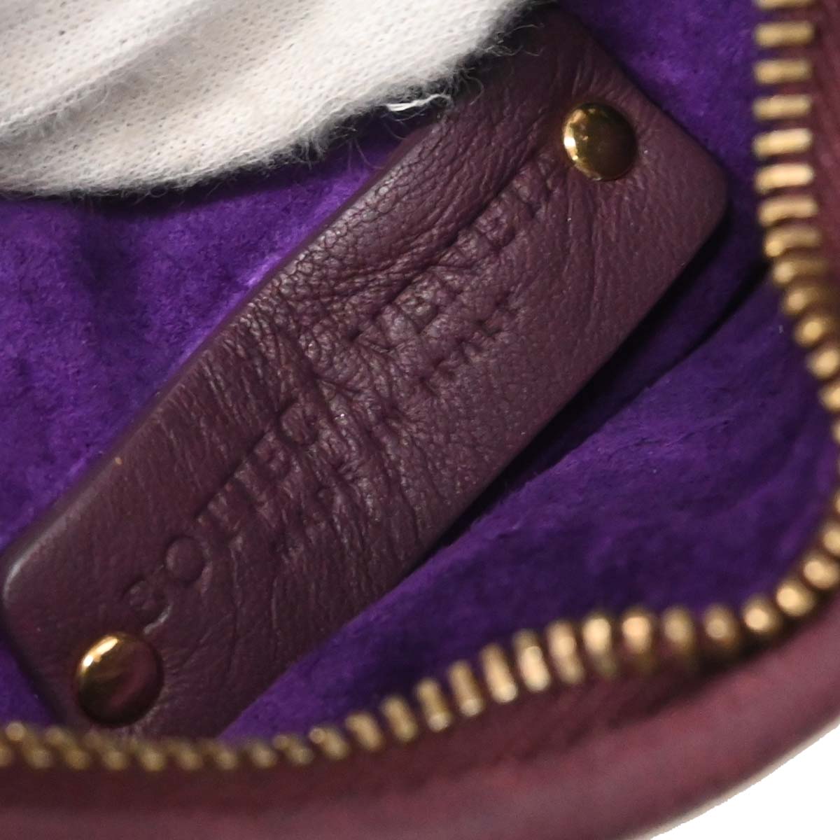 Bottega Veneta Purple Lambskin Intrecciato Hobo Handbag
